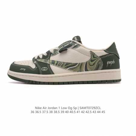 Authentic Nike Air Jordan 1 Low Og Sp Military Blue Aj1 Air Jordan 1 reverse toe - Click Image to Close