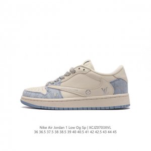 Travis Scott x Fragment Design x Jordan Air Jordan 1 Low OG SP AJ1 1 LV # Travi