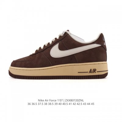 Corporate-grade Nike Air Force 1 '07 Low white shoes, thick soles, height-enhanc