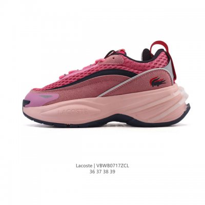 Lacoste fashionable outdoor casual series sneakers, thick-soled, height-enhancin