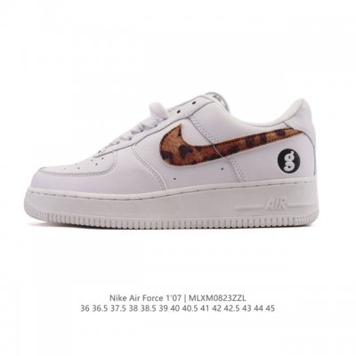 Nike Air Force 1 '07 Low Air Force One white cushioned sneakers, a versatile, l