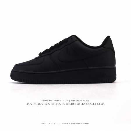 Full Leather Nike Air Force 1 '07 Low Air Force One White Shoes With Air Cushion - Click Image to Close