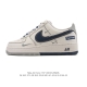 Nike Air Force 1 '07 Low, a versatile, platform, low-top white sneaker with cus