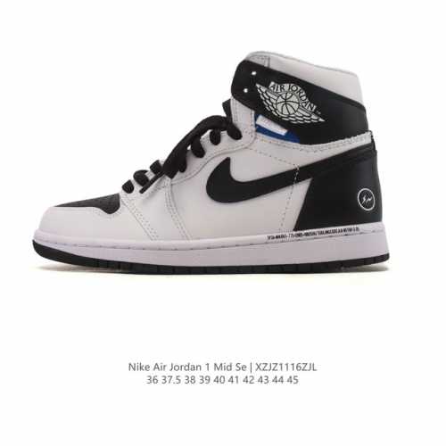 Company-grade Nike Air Jordan 1 Mid men's and women's basketball shoes, stylish