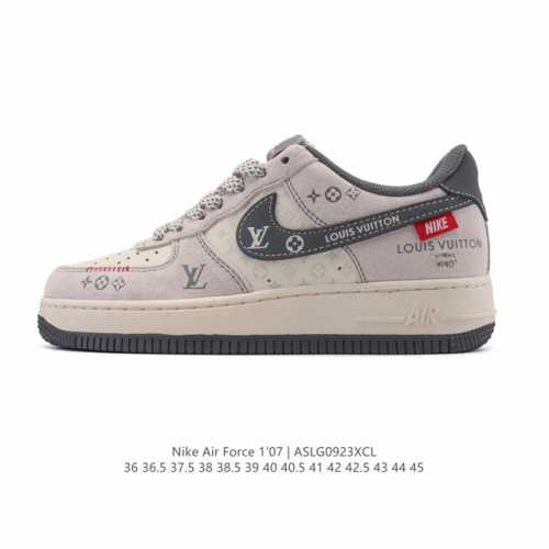 Company-grade Nike Air Force 1 '07 Low, a versatile, thick-soled, height-enhanc