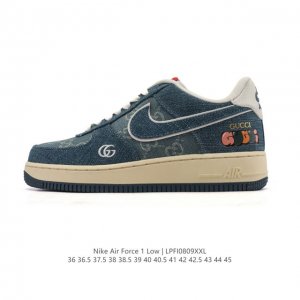 New Af1 Nike Air Force 1 '07 Low Air Force One cushioned denim canvas thick sol