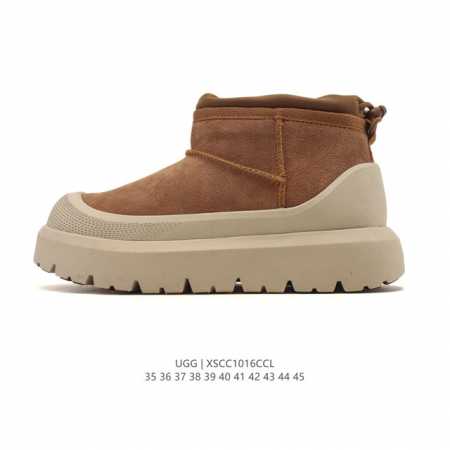 Genuine Ugg Retro High-Top Sneakers for Men and Women, Trendy Boots, Thick Sole, - Click Image to Close