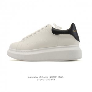 Alexander McQueen McQ sports white sneakers, thick-soled, height-increasing, smo