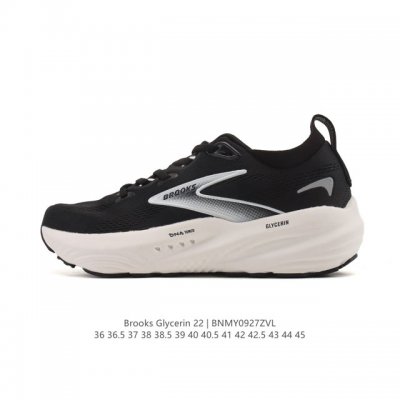 New, corporate-grade Brooks Glycerin 22 running shoes for men and women, featur