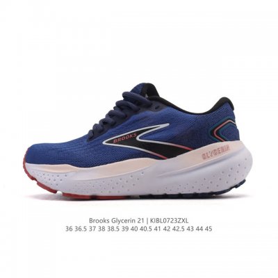 Brooks Glycerin 21 professional cushioned running shoes for men and women. These