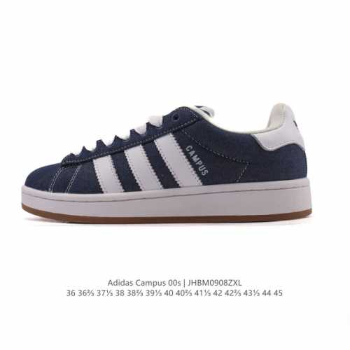 Adidas. Trefoil Campus 00S bread shoes, retro casual sneakers. Millennial resurg