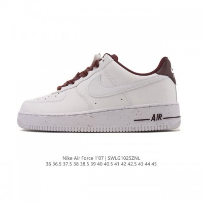 Company-grade Nike Air Force 1 '07 Low platform sneakers, featuring a thick sole