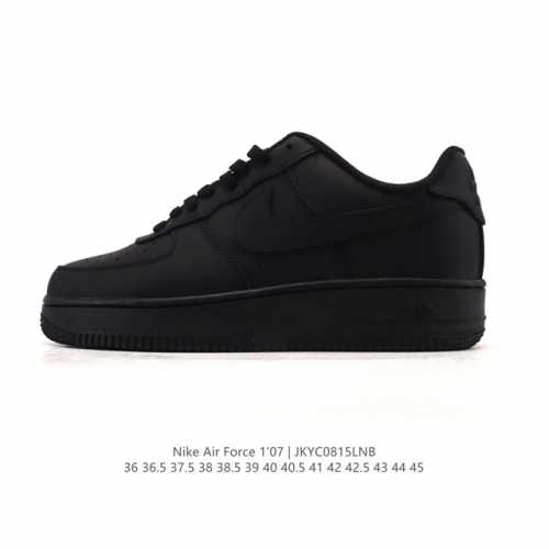 Fully split leather Nike Air Force 1 '07 Low, cushioned white sneakers. 2025 ne