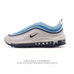 Nike's classic Air Max 97 Bullet Air Low-Top sneaker. The Air Max '97 sports ru
