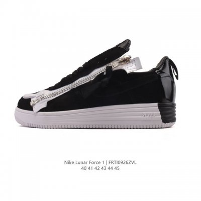Nike Lunar Force 1 Duckboot' 17 Lf1 Air Force One white zipper upper with a thi
