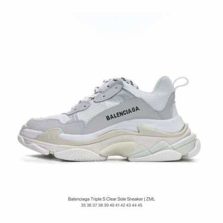 1:1 Balenciaga balenciaga Triple S Clear Sole Sneaker Brown Black Logo 35 36 37 - Click Image to Close