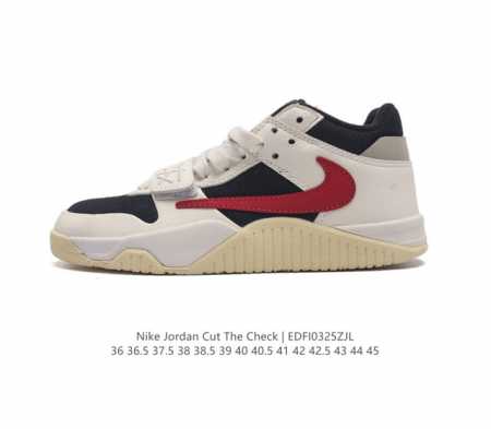 Jordan eva ts travis Scott X Nike Jordan Cut The Check Brown Black Fz8117-101 3 - Click Image to Close