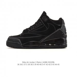 Nike Air Jordan 3 Retro Series, a mid-top basketball shoe featuring the reverse