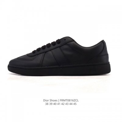 Dior, a high-end luxury brand, showcases a sophisticated aesthetic. Dior low-top