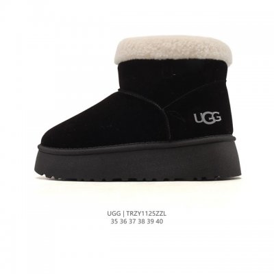 Ugg Snow Boots with Large Fur Collar! A Must-Have for Autumn and Winter | Exclus