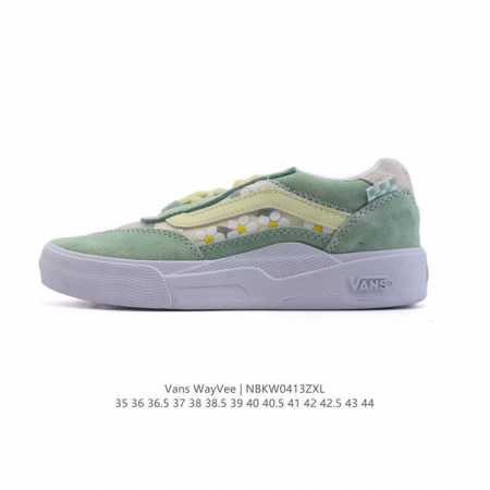 Vans Wayvee White Green , , , Justin 35-44 Nbkw0413 - Click Image to Close