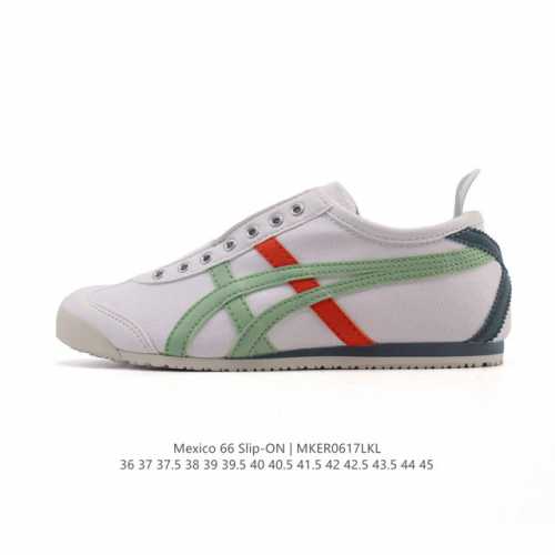 Authentic ASICS Onitsuka Tiger Mexico 66 Slip On Retro fashion comfortable breat