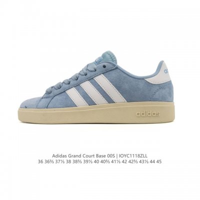 Adidas Neo Grand Court Gudetama collaboration white sneakers, unisex casual low-