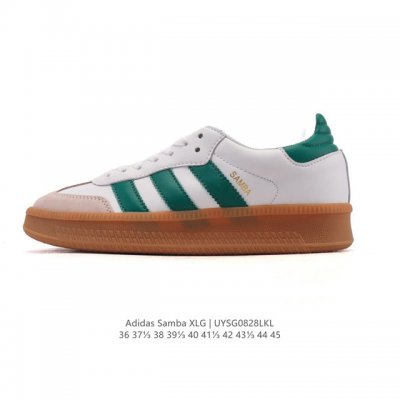The adidas Ad Samba Xlg Samba Oversized Thick-Sole Series is a versatile platfo