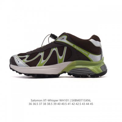 Salomon Xt-Whisper co-branded silver-pink trendy retro running shoes are a styli
