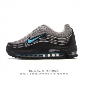 Nike Air Max 97 Se Cushioned Running Shoes for Men and Women, Thick Sole, Height