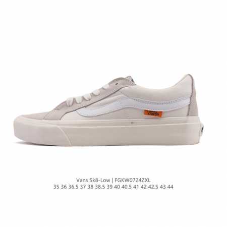 Vans Sk8-Low classic style, popular on Xiaohongshu, low-top casual canvas splici - Click Image to Close